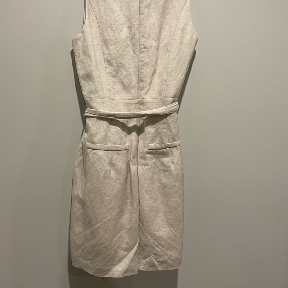 Sheike Beige Linen Playsuit with tie AUS 6 - Picture 2 of 4